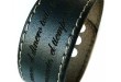 AREA17® Lederarmband mit Gravur, schwarz