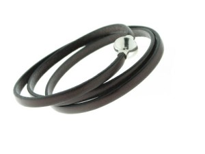 ZEEme Fashion Unisex Wickel Armband braun